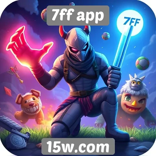 Variedade de jogos disponíveis no 7ff app